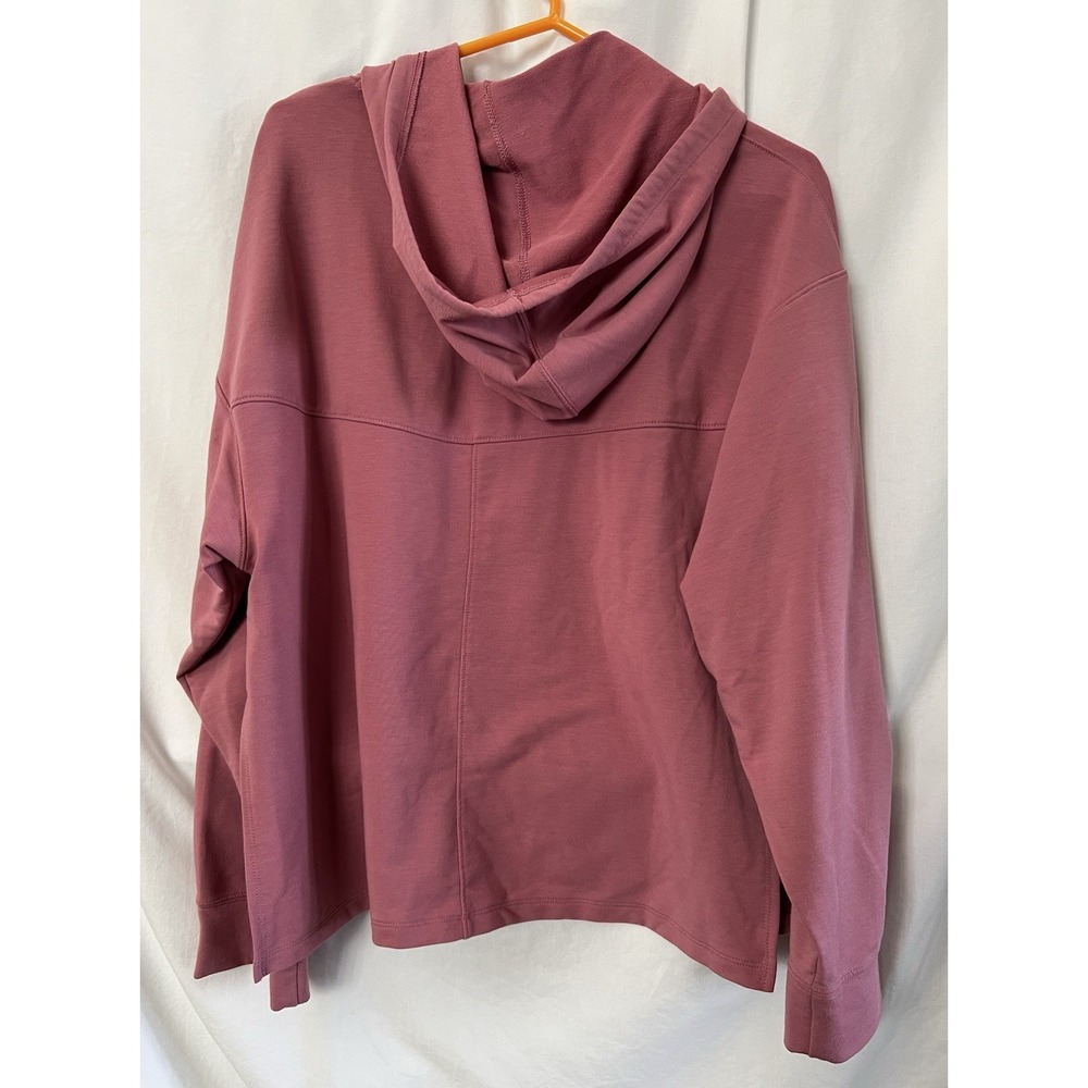 Nike Yoga Sweater Womens Small Pink Hoodie Performance Relaxed Dri Fit - Picture 2 of 3